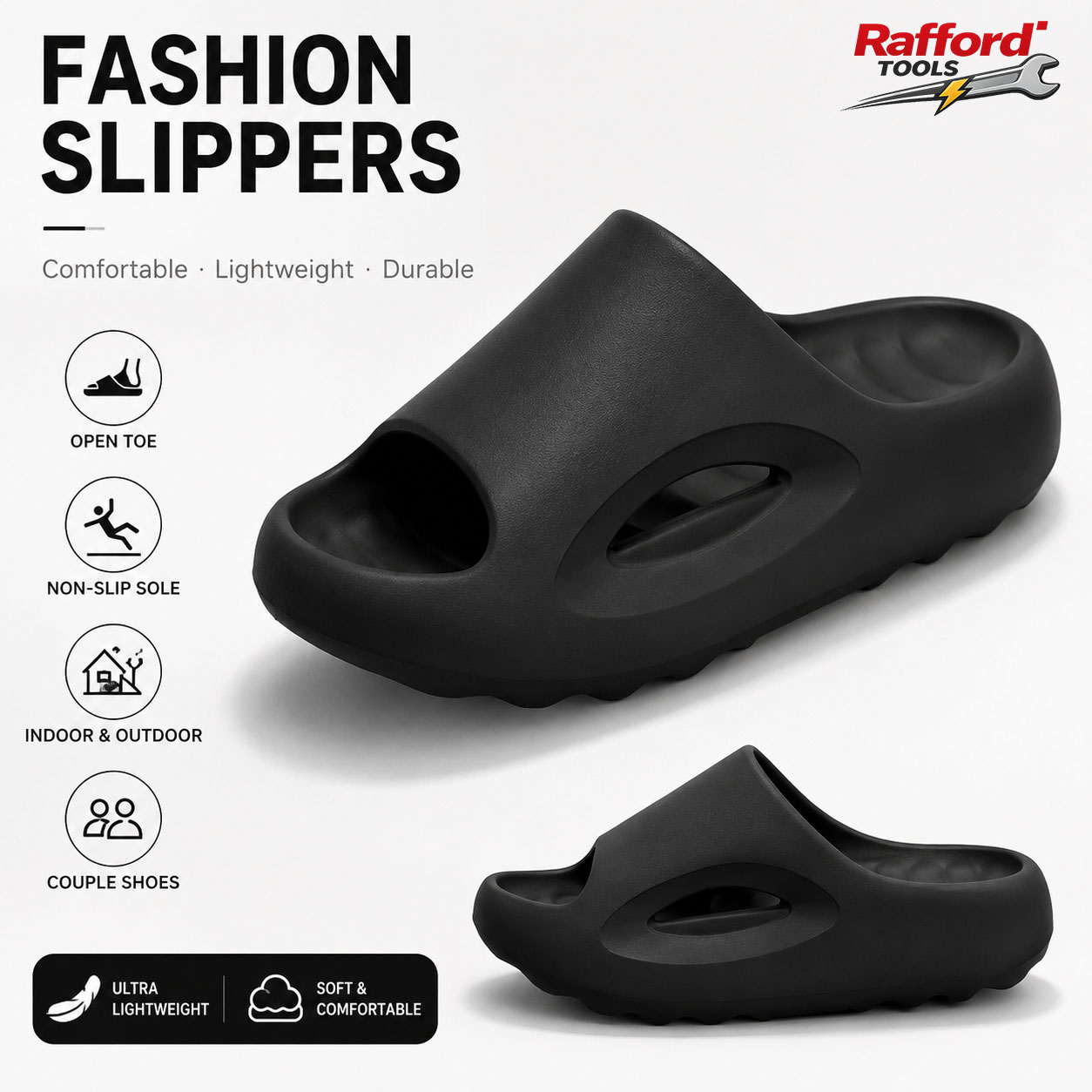 Sandal Sport Outdoor - Rafford Sport-Slides für Herren und Damen,