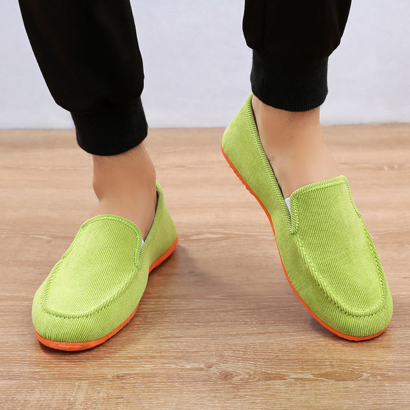 Marken-Dad-Canvas-Grüne Loafer – Men'S Shoes Green And White Bewertung und Preis