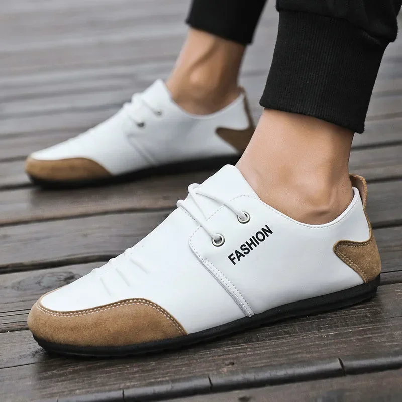 Flache Männer Schuhe Freizeit  – Men'S Shoes Green And White Bewertung und Preis