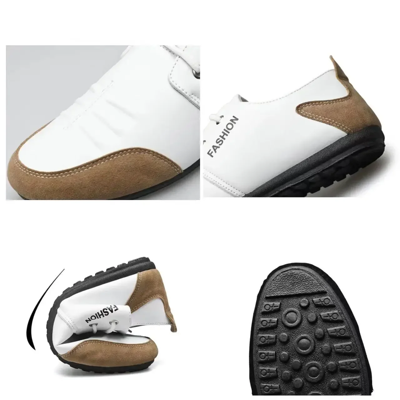 Flache Männer Schuhe Freizeit  – Men'S Shoes Green And White Bewertung und Preis