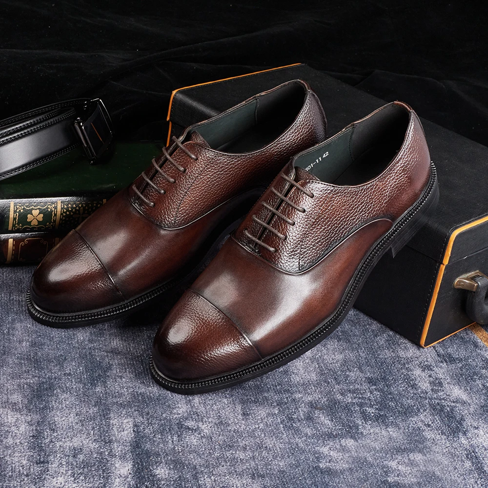 2025, handgefertigte Oxford-Kl – Men Shoes Size 11 Bewertung und Preis