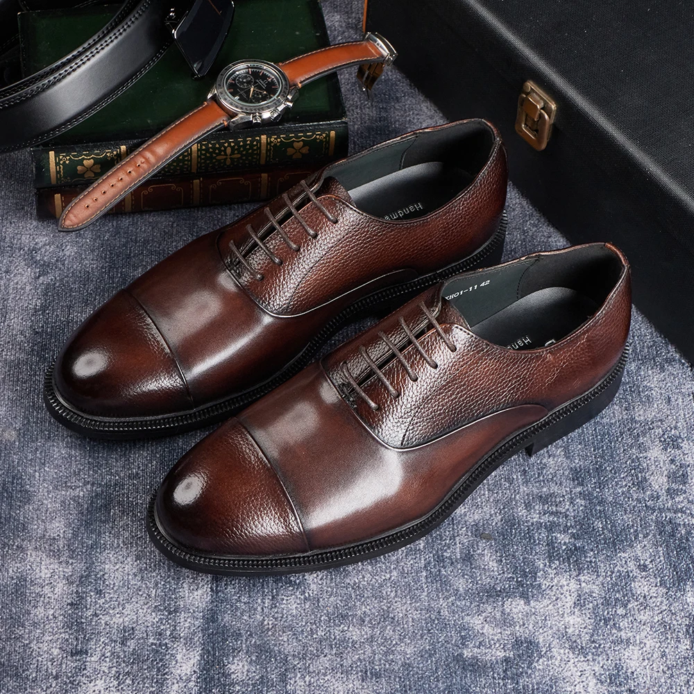 2025, handgefertigte Oxford-Kl – Men Shoes Size 11 Bewertung und Preis