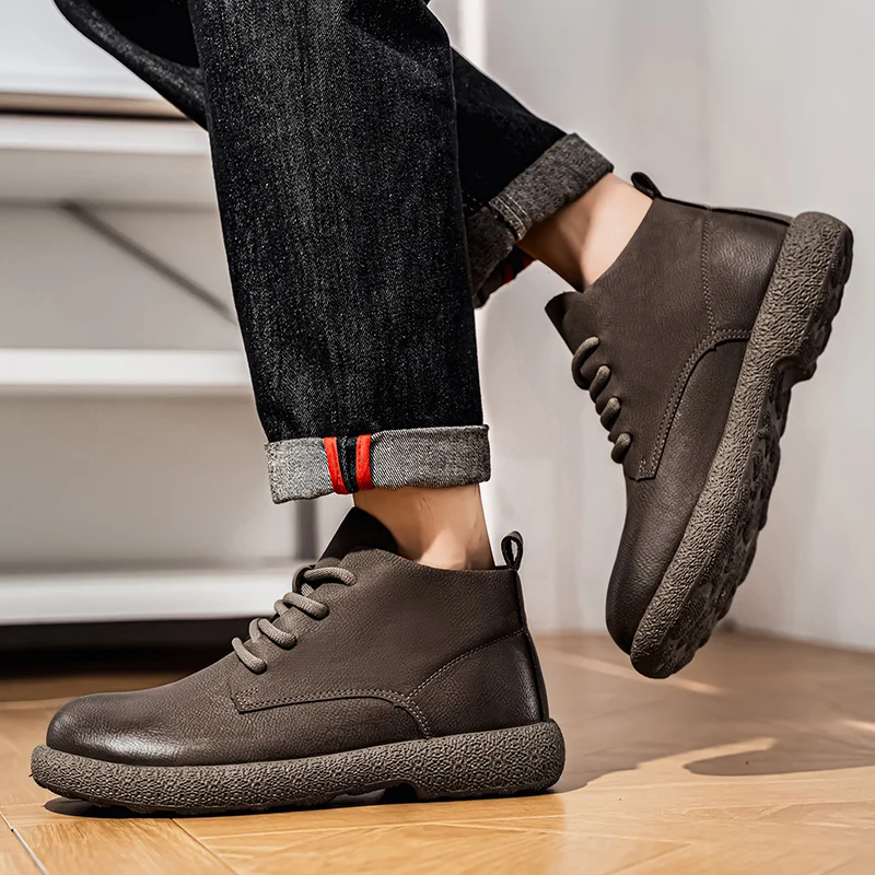 Herren-Stiefeletten, braune ku – Men'S Shoes Dq Bewertung und Preis