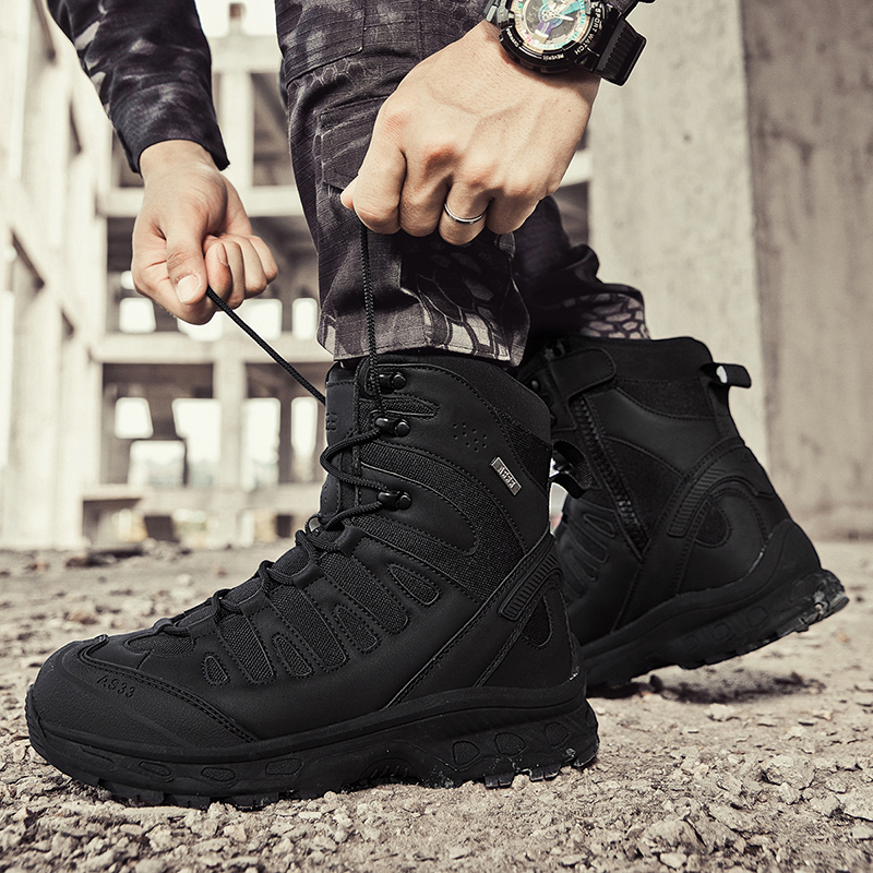 Neue Männer Taktische Stiefel  – Men'S Shoes Zipper Bewertung und Preis