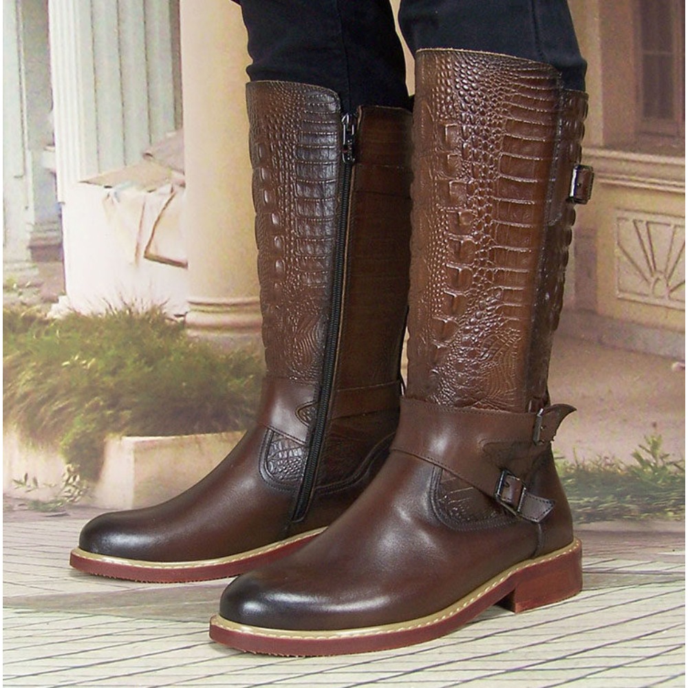Modische Herren Geprägte Leder – Men'S Shoes Zipper Bewertung und Preis