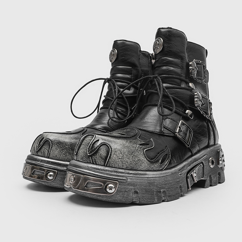 Herren Höhenverstellbare Punk- – Men'S Shoes Zipper Bewertung und Preis